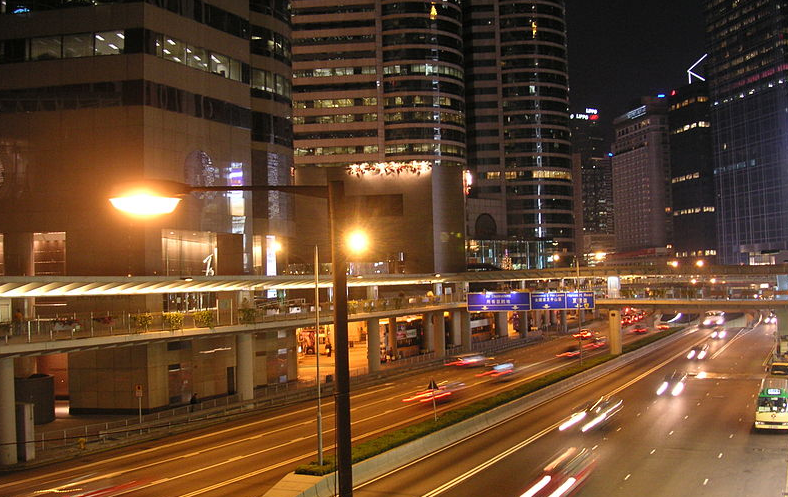 Central at night